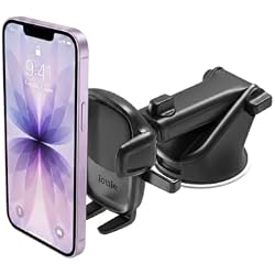 iOttie Easy One Touch Signature Dashboard & Windshield Universal Car Mount Phone Holder Desk Stand with Suction Cup Base and Telescopic Arm for iPhone, Samsung, Google, More Smartphones