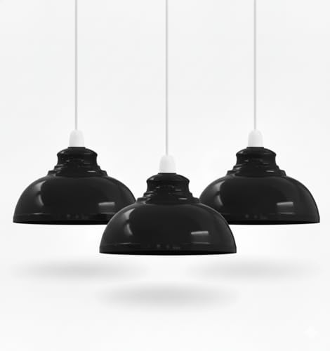 Black Three Pack Metal Shades