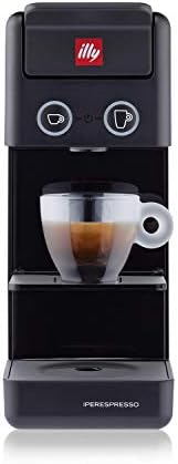 illy 60415 Coffee Maker Machine Y3.3 Iperespresso, Espresso & Filter Capsules Coffee Machine, Compact Design, Black