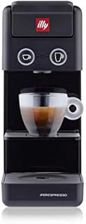 illy 60415 Coffee Maker Machine Y3.3 Iperespresso, Espresso & Filter Capsules Coffee Machine, Compact Design, Black