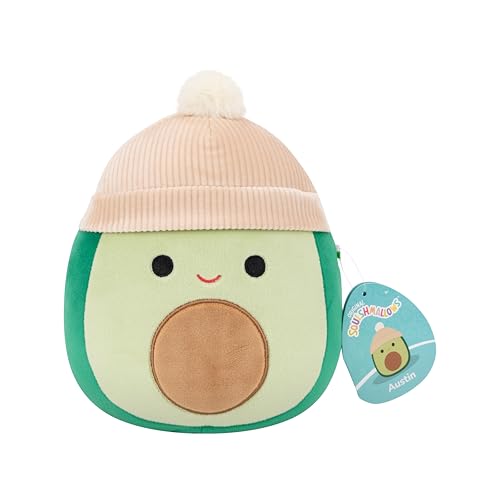 Squishmallows Original 7.5-Inch Austin the Green Avocado | Collectable Cute Plush Toy, Cuddly Toys for Children, Soft Toys, Cute Teddies Suitable for Girls and Boys Ages 3