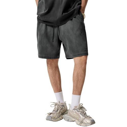 Short de jogging unisexe retro decontracte et tendance dechire