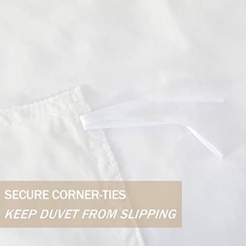 Nanko Tufted King Duvet Cover White Embroidery Jacquard Boho Soft Shabby Chic 3Pc 104X90 Luxury Soft Microfiber Down Comforter Bedding Cover With Zip Tie - Farmhouse For Men And Women Geometry Stripe #TOP5