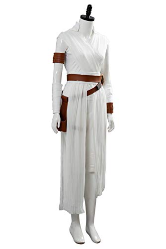 Mutrade Womens Jedi Rey 9 Cosplay Costume Halloween Full Set Outfit (Small, White) #TOP2