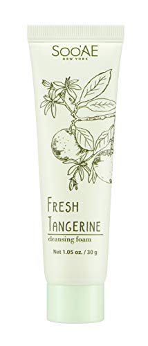 Sooae Fresh Tangerine Face Wash Travel Size Cleansing Foam Mini Vegan Vitamin C Facial Wash Travel Friendly Mini Size #TOP11