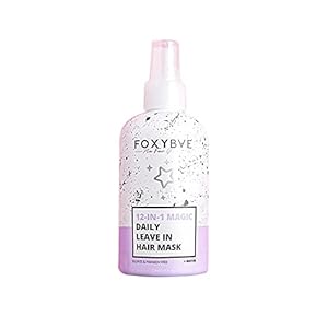 FoxyBae Hair Mask for Dry Damaged Hair and Growth - Overnight Hair Mask Treatment with Biotin & Shea Moisture - 12-in-1 Magic Dry Hair Mask & Hydrating Leave in Conditioner Spray - 8 Oz