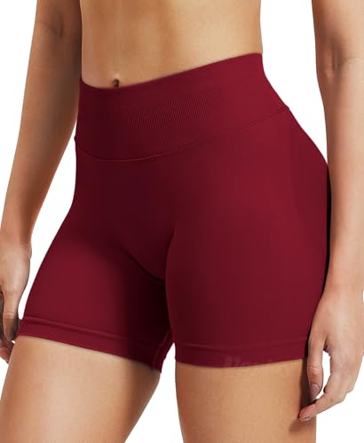 Image of VOYJOY Women Workout Impact Shorts 2.5 inch / 3.6 inch / 4.5 inch / 6 inch Scrunch Butt Booty | Tummy Control, High Waisted, Bike Short, Gentle Compression, for Women