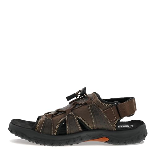 Drew Waves Men's Sandal with Removable Footbed Brown Leather Combo - 13 6e4