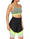  AURIQUE Bal1254 Pantalones Cortos de Ciclismo, Negro/Gris Efecto Lavado, 40