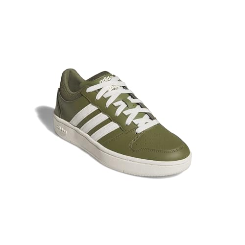 adidas Herren Hoops Classic Shoes, Focus Olive/Off White/Off White, 43 1/3 EU – Ansicht 3