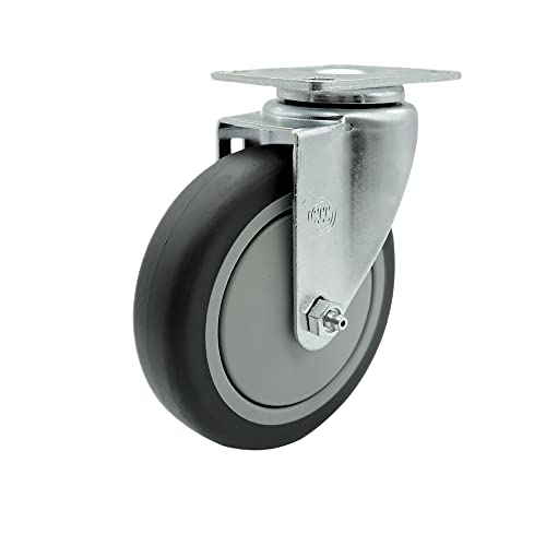 177HPCASTNB Avantco 5 Inch Swivel Caster - Compatible with 177HTI1836DC 177HTI1836DS HEAT-1836 HEAT-1836I HPI-1812 Models - Light Duty Replacement - Thermoplastic Rubber Wheel - Service Caster Brand