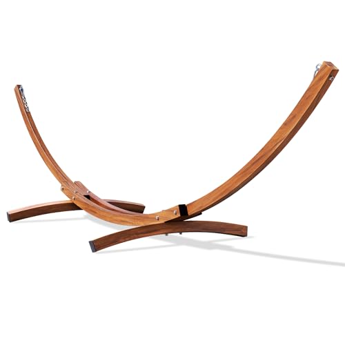 Lazy Daze 12 Ft Curved Steel Hammock Stand with Chains
