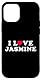 Hülle für iPhone 12/12 Pro Ich liebe Jasmine Passender Name von Freundin und Freund Jasmine