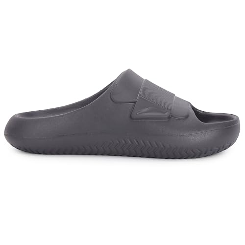 Image of Liberty A-HA DREAMWALKM Casual Slider For Men - Black, Grey, Dark Grey & Khaki | Slip-on /Flip Flops - Durable and Lightweight | Comfortable and Soft Outsole for Everyday Wear - Stylish Footwear