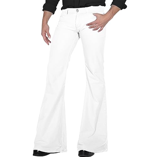 Work Pants Vintage Classic Stretch Men Bell Bottoms Flare Hippie Performance Relaxed Dancing Trousers