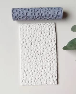 Gupta 3D Arts Polymer Daisy Flower Clay Texture Roller⎥Polymer Clay Tools⎥Earring Making Tool⎥Hand Roller⎥Clay Texture Tool⎥Jewellery Tools. ONE Piece Texture Roller-image-41