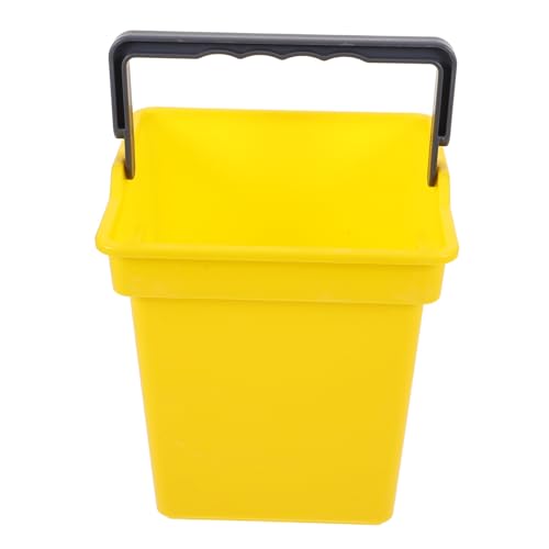 Cabilock Secchio Portatile Per Acqua Con Manico Contenitore Quadrato Multiuso Per Pulizia in Casa Ufficio e Scuola Plastica Robusta e Leggera Facile Da Trasportare e Usare