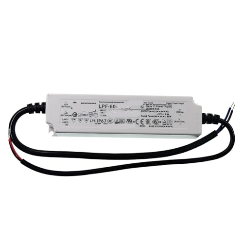 Alimentation LED LPF-60-24 boîtier plastique IP67 transformateur tension