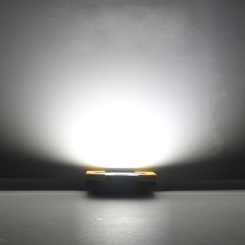 LED Arbeitsstrahler, T-SUN Baustrahler Akku tragbares wasserdichter Arbeitslicht mit 2*Wiederaufladbare Batterien, USB, 3 Lichtmodi für Baustelle Garage Werkstatt(1 pack)