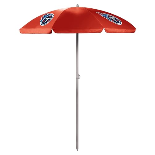 Image of PICNIC TIME NFL Picnic Table Portable Folding Table with Seats and Umbrella