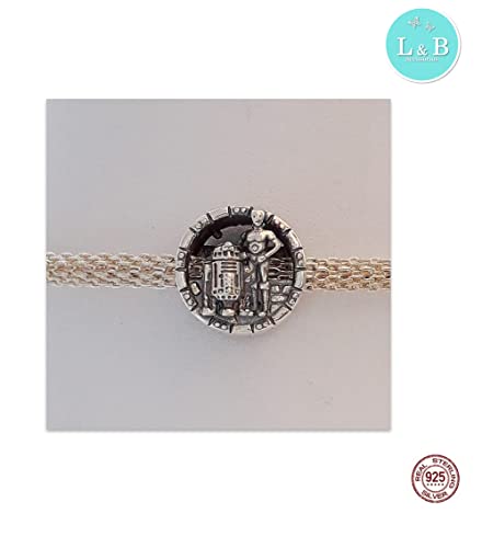 Berloque STAR WARS - RDD2 E C3PO em Prata 925