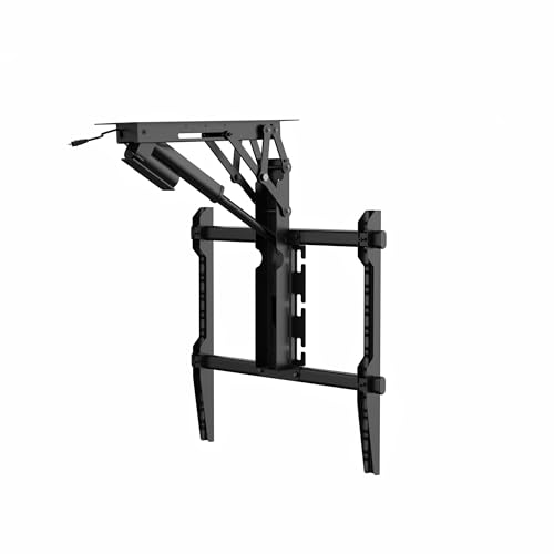 Image of Audiovan Motorized Ceiling TV Mount with Remote Electric Flip Down TV Bracket for 32 to 75 inch Flat and Curved Screen