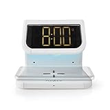 Nedis 3-in-1-Wecker: drahtloses Qi-Laden, LED-Uhr und Nachtlicht