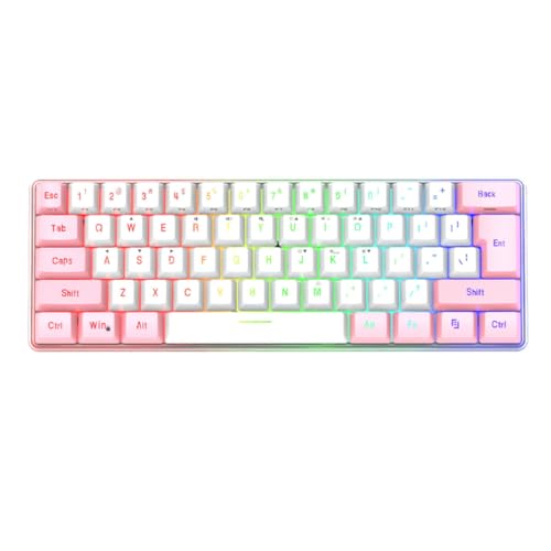Clavier Gaming Mécanique Compact 61 Touches USB RGB PATKAW Abs