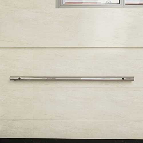 Rampe d'escalier 220 cm en acier inoxydable avec support mural pour intérieur