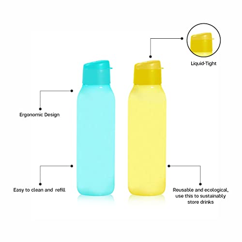 Image of Tupperware Cool n Chic Plastic Bottle, 750 ml, (Set of 2)