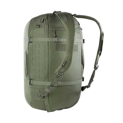 Tasmanian Tiger TT Duffel 65 l taktyczna torba podróżna Duffel Bag dla mężczyzn z funkcją plecaka i systemem Molle, zamykana, pojemność 65 l, oliwkowy, 70 x 36 x 28 cm