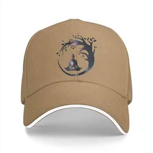 ZXMDJHJ Sombra De Moda Clásica Regalos De GolfSombrero con Pico Gorra Unisex Meditación Visera Casual Sombreros De Protección