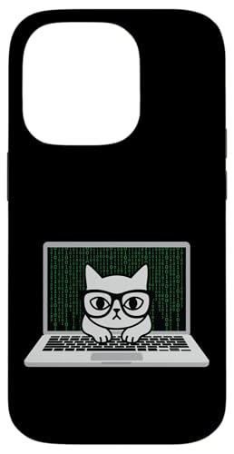 Funny Coding Cat Computer Tech �\�t�g�E�F�A�J���҃G���W�j�A �X�}�z�P�[�X iPhone 14 Pro �p