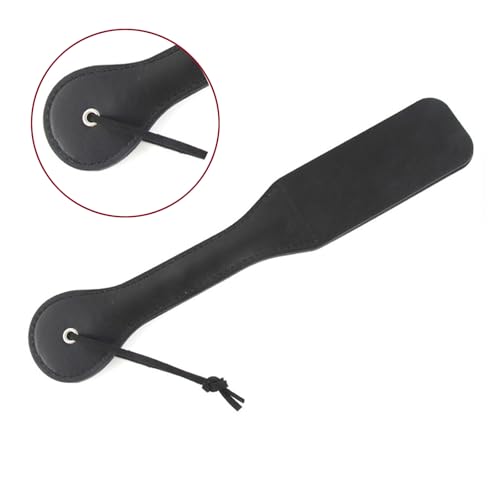 Image of DFsucces Faux Leather Slut Spanking Paddle for Sex Play,12.5inch Sex Paddle,Leather Spanking Paddle for Sex Play,Sex Paddle Role Play(A10)