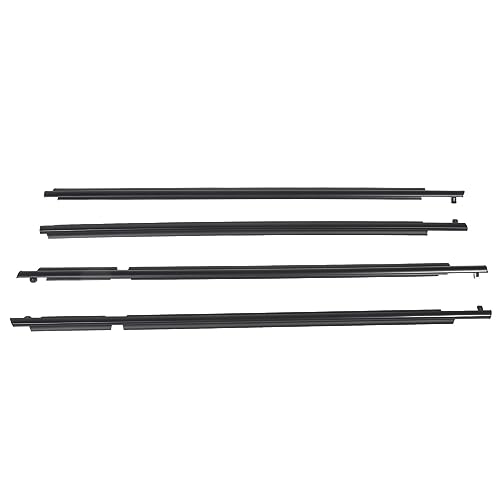Fabater Bourlete para Ventana de Coche, 4 Piezas, Cinturón de Sellado para Molde de Ventana de Puerta, 75720 42030 Kit de Cinturón de Borlete para Resistente para