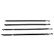 Fensterleisten-Dichtungsgürtel, 4 Stück, Fensterdichtungs-Dichtungsstreifen 75720 42030, Schwarz, Wasserdicht, Stabil, Fenster-Dichtungsstreifen-Gürtel-Set, Ersatz für