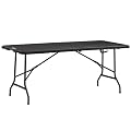 Outsunny Mesa Plegable de Jardín Rectangular P…