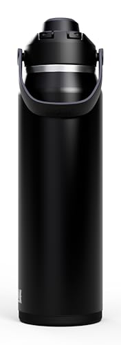 Image of CamelBak Thrive Chug Insulated Stainless Steel Water Bottle, Cold Retention with High Flow Lid for Everyday Hydration and Active Use, 32oz, Black