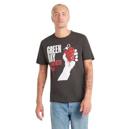 T-shirt American Idiot Amplified vêtement rock adulte taille 2XL charbon