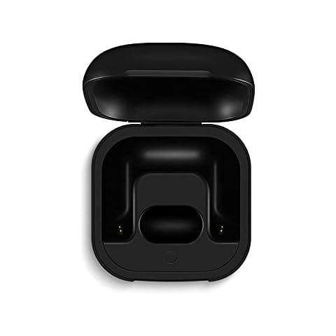 Jinstyles Charging Case Replacement Compatible for Powerbeats Pro Charger with Bluetooth Pairing Sync Button, 700mAh Built-in Battery (Not Include Powerbeats Pro) Black Cover