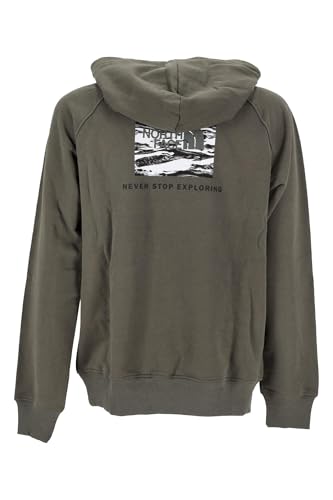 Pull-Over Homme The North Face Box NSE Raglan gris en coton - 4