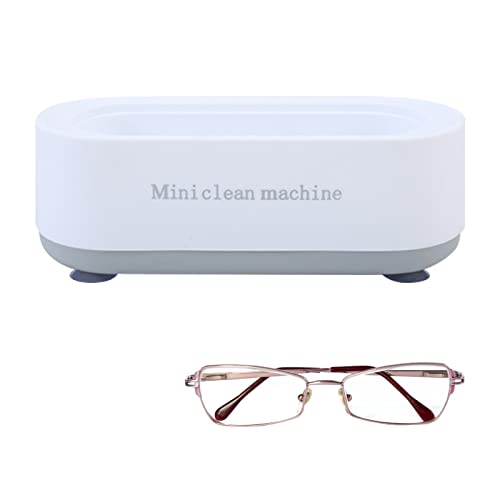 EMVANV Limpador ultrassônico, relógio doméstico, vibração, alta frequência, óculos, joias, limpador