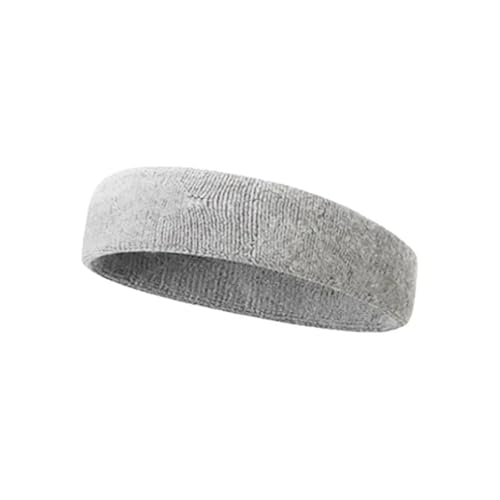LCUVIMPEX Sports Headbands， Yoga Sports Sweatband Headband Towel Fabric Multicolor(Dark Gray)