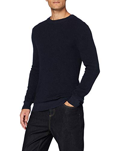 Amazon-Marke: MERAKI Herren pullover herren Ra1022m, Blau (Navy Denim), XS, Label: XS