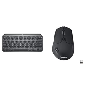 Logitech MX Keys Mini Wireless Keyboard + Logitech M720 Triathlon Multi-Device Wireless Mouse Bundle