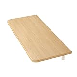  JCPQDWTD Table Pliante Murale en Bois avec Support en Acier, Bureau Pliable Peu encombrant pour Les Petits espaces, idéal pour Un Appartement, Un Bureau, Une Chambre, Une Cuisine, Un Bureau pour ordi