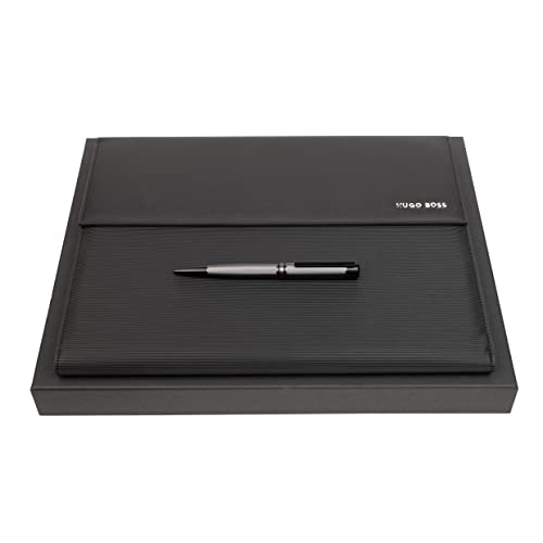 Hugo Boss Schreib-Set HPBF210A (Kugelschreiber & Schreibmappe A4) | Geschenkbox