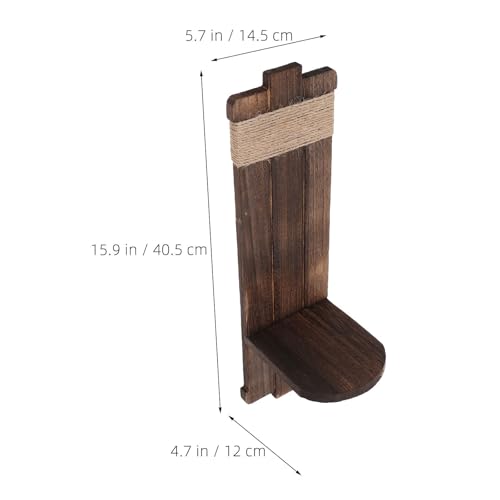 Candelabro de madera rústico para pared ideal en salones pequeños 3
