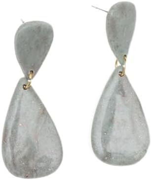 SU YEŞİLİ KÜPE, KADIN MÜCEVHER, KADIN KÜPE, POLİMERKİL KÜPE, MODA TAKI