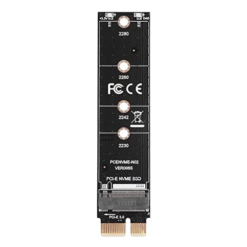Image of Sairetail Pci E X1 M.2 (Ngff) M Key Ssd Adapter - M.2 Nvme To Pci Express - Black